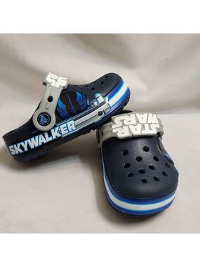 CROCS Star Wars Skywalker Blue Black Clogs (Size C7)